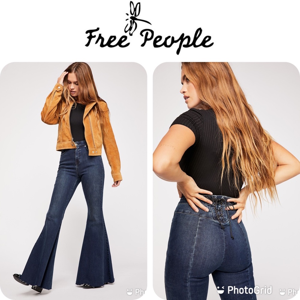WE THE FREE CRVY Super Highrise Flare Jeans Sz 26